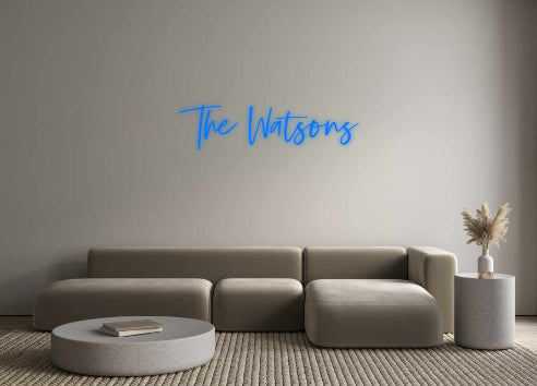 Insegne al neon personalizzate The Watsons