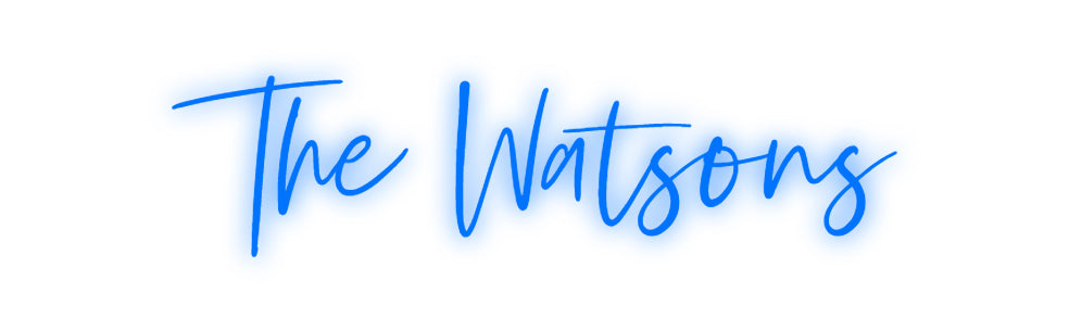 Insegne al neon personalizzate The Watsons