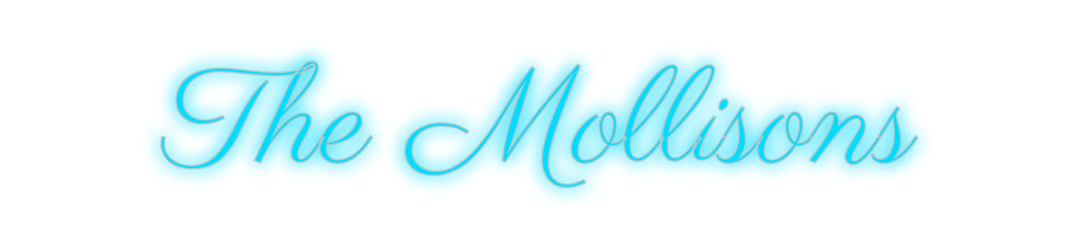 Insegne al neon personalizzate The Mollisons