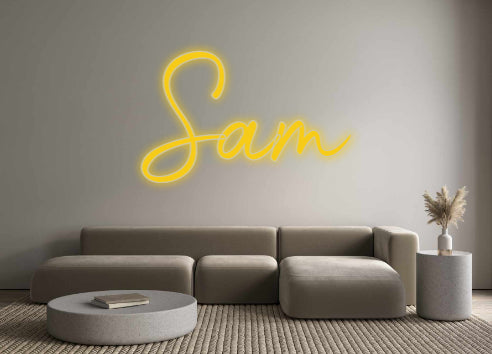 Insegne al neon personalizzate Sam