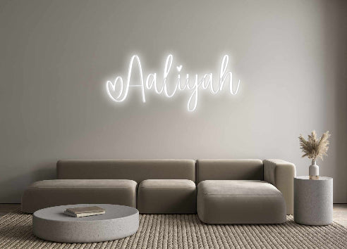 Custom Neon Signs Aaliyah