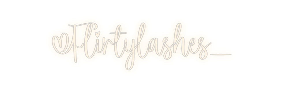 Insegne al neon personalizzate Flirtylashes_