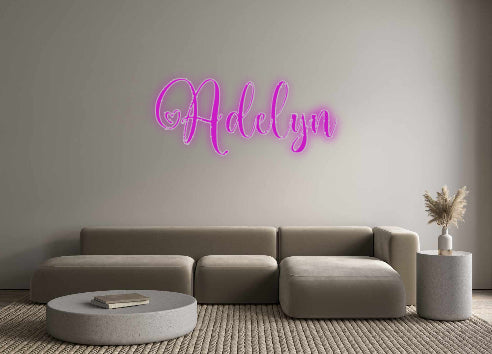 Custom Neon Signs Adelyn