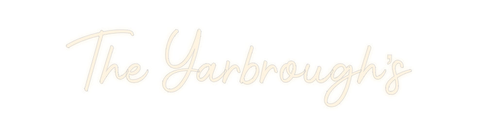 Insegne al neon personalizzate The Yarbrough's