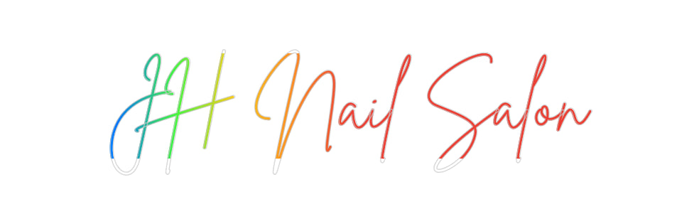 Insegne al neon personalizzate JH Nail Salon