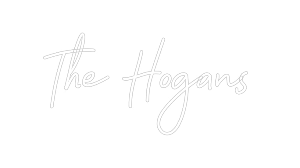 Custom Neon Signs The Hogans