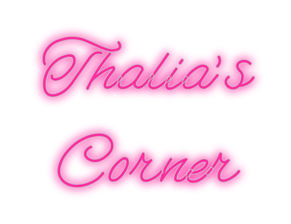 Insegne al neon personalizzate Thalia's
 Co...