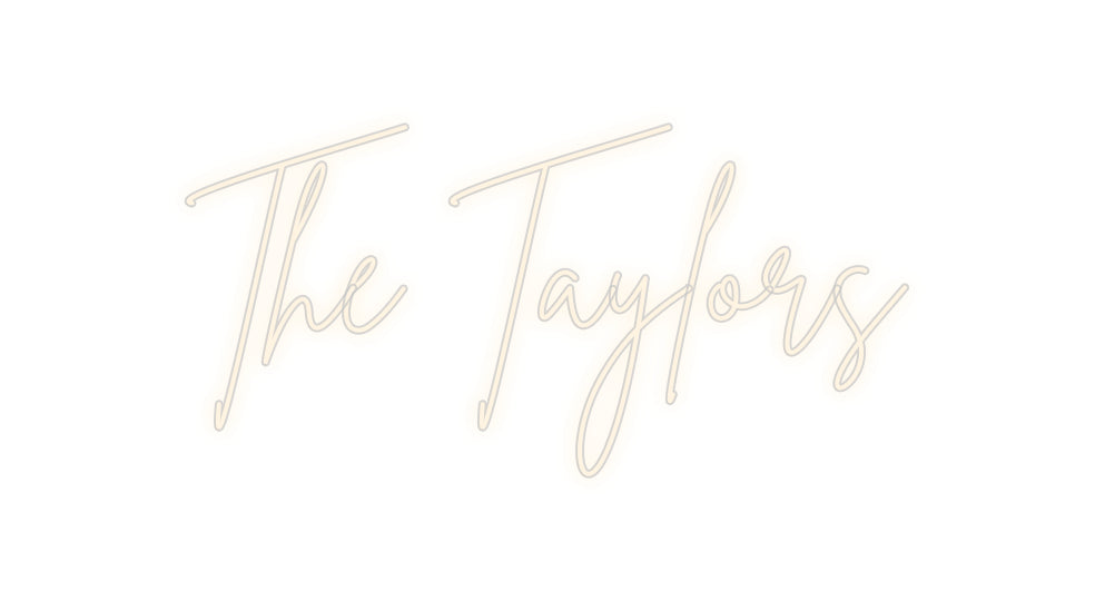 Insegne al neon personalizzate The Taylors