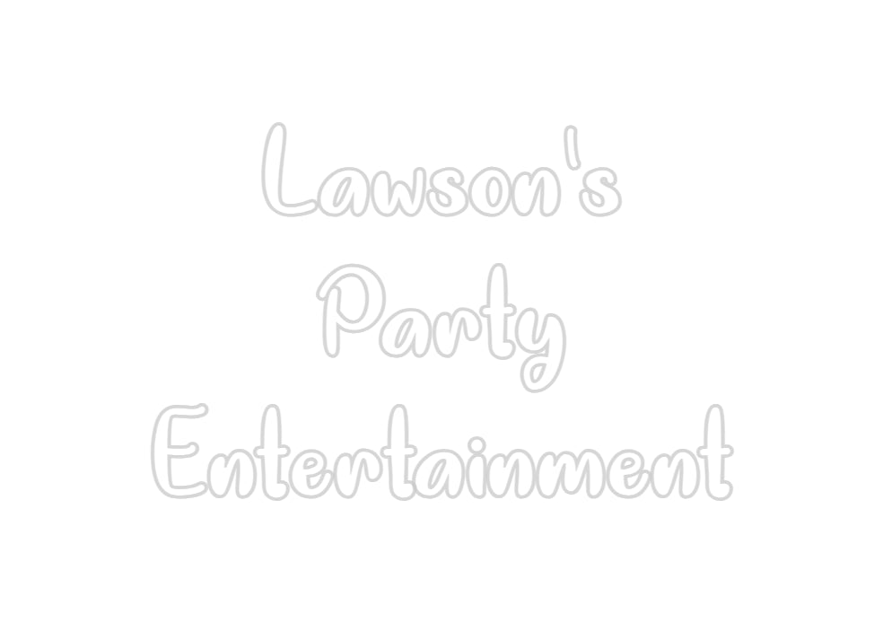 Insegne al neon personalizzate Lawson's
 Par...