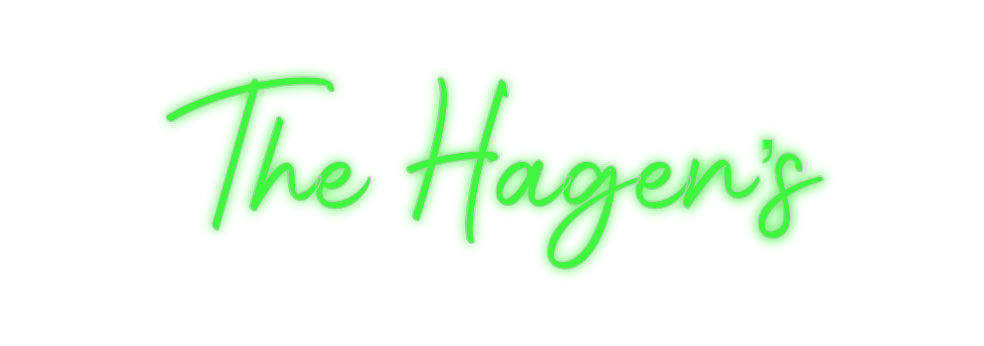 Insegne al neon personalizzate The Hagen's