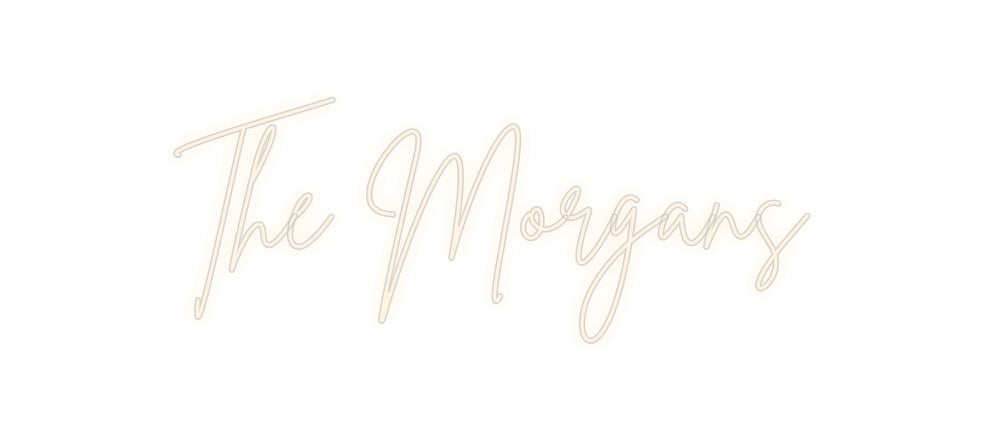 Insegne al neon personalizzate The Morgans