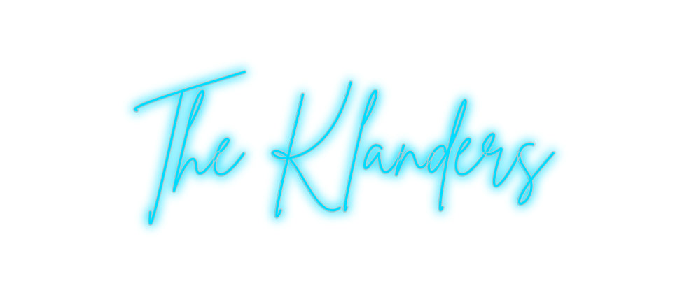 Custom Neon Signs The Klanders