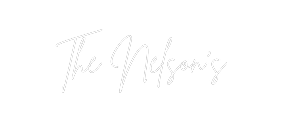 Insegne al neon personalizzate The Nelson's