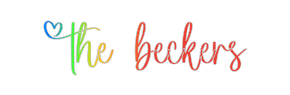 Insegne al neon personalizzate The Beckers