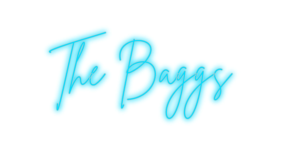 Insegne al neon personalizzate The Baggs