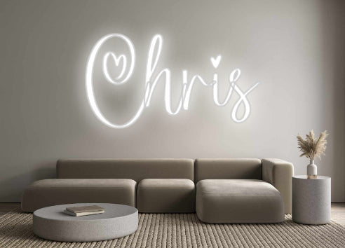 Insegne al neon personalizzate Chris