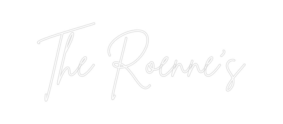 Insegne al neon personalizzate The Roenne's