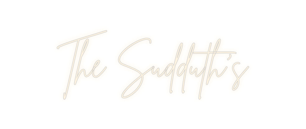 Insegne al neon personalizzate The Sudduth's