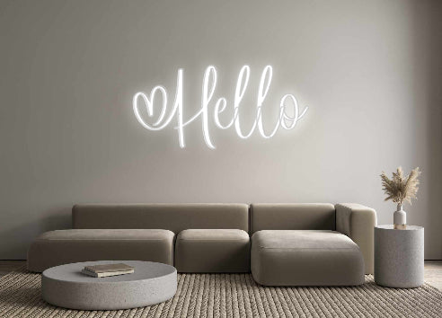 Custom Neon Signs Hello