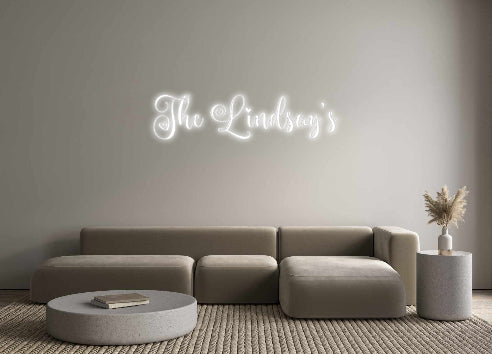 Insegne al neon personalizzate The Lindsay's