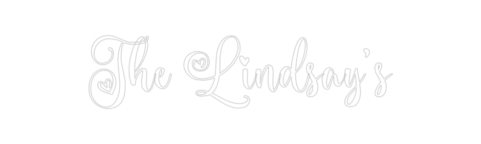 Insegne al neon personalizzate The Lindsay's