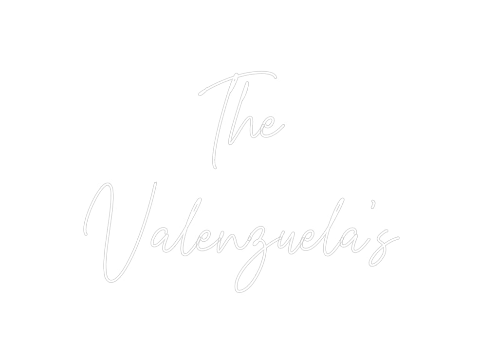 Custom Neon Signs The 
Valenzu...