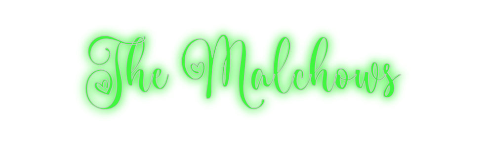 Insegne al neon personalizzate The Malchows