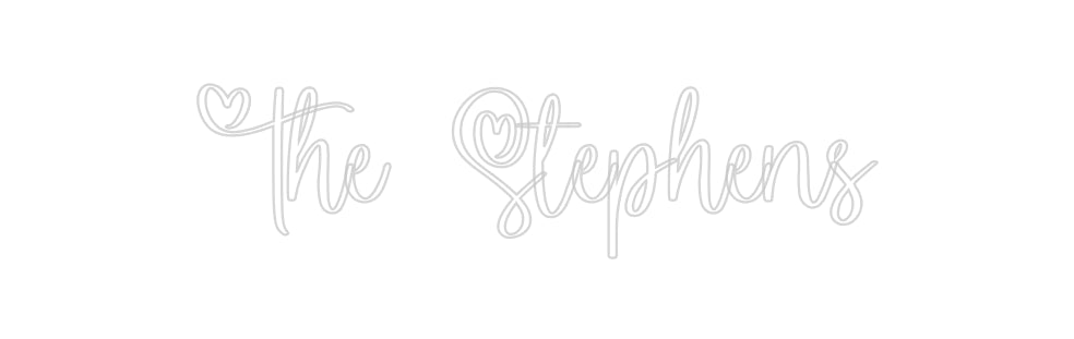 Insegne al neon personalizzate The Stephens