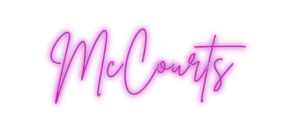 Custom Neon Signs McCourts