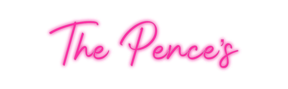 Insegne al neon personalizzate The Pence's