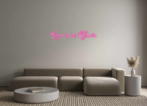 Custom Neon Signs Love is in Bl...