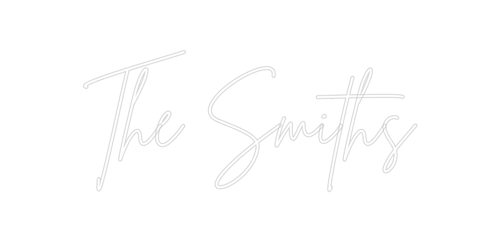 Insegne al neon personalizzate The Smiths