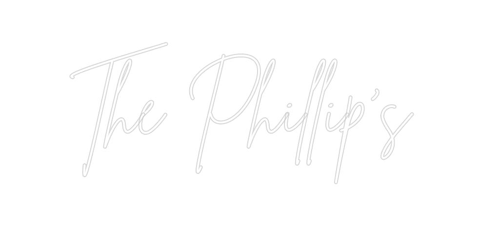 Insegne al neon personalizzate The Phillip's