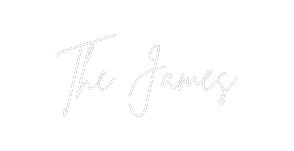 Insegne al neon personalizzate The James