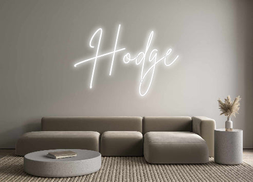 Insegne al neon personalizzate Hodge