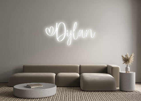 Insegne al neon personalizzate Dylan