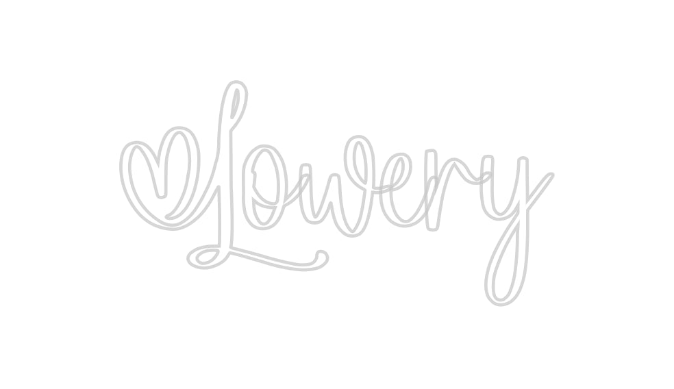 Insegne al neon personalizzate Lowery