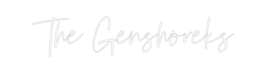 Custom Neon Signs The Genshorek...