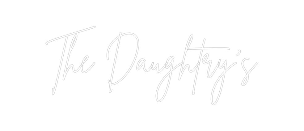 Insegne al neon personalizzate The Daughtry's