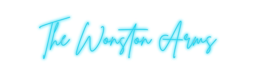 Insegne al neon personalizzate The Wonston A...