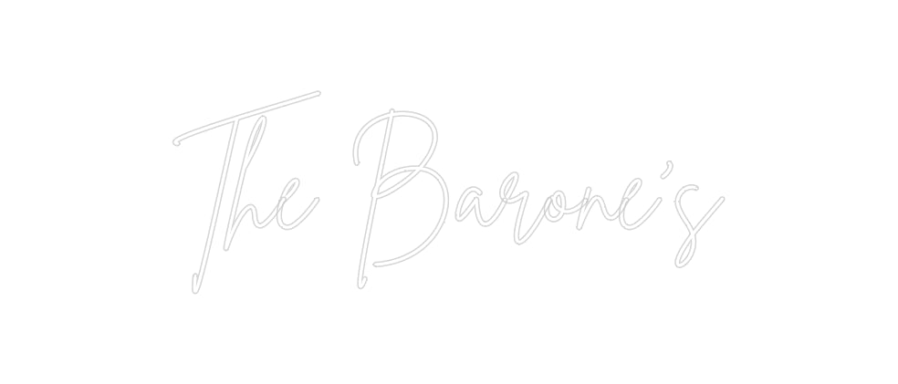 Insegne al neon personalizzate The Barone's