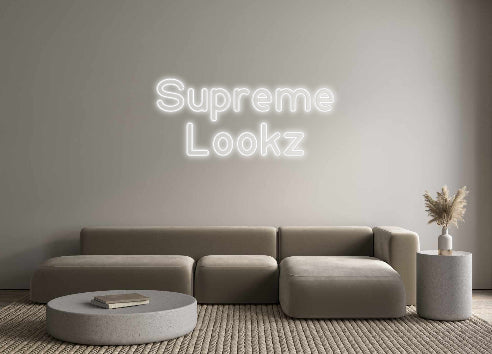 Insegne al neon personalizzate Supreme
 L...