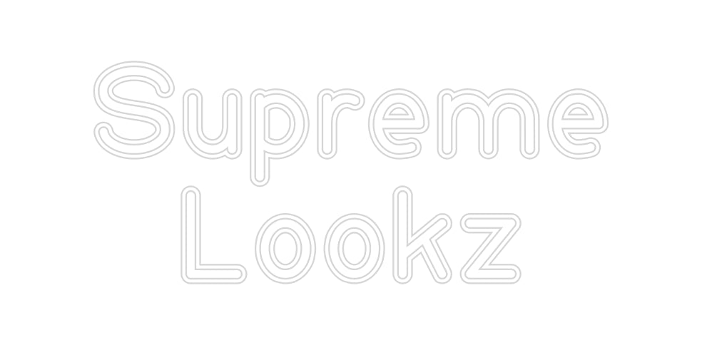 Insegne al neon personalizzate Supreme
 L...