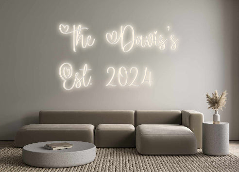 Insegne al neon personalizzate The Davis's
 ...