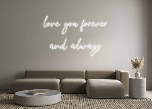 Custom Neon Signs love you fore...