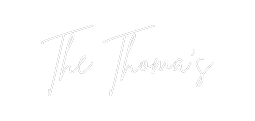 Insegne al neon personalizzate The Thoma's