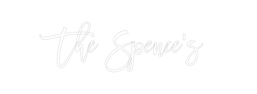 Insegne al neon personalizzate The Spence's