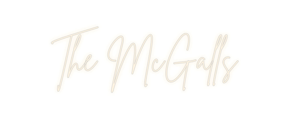 Insegne al neon personalizzate The McGalls