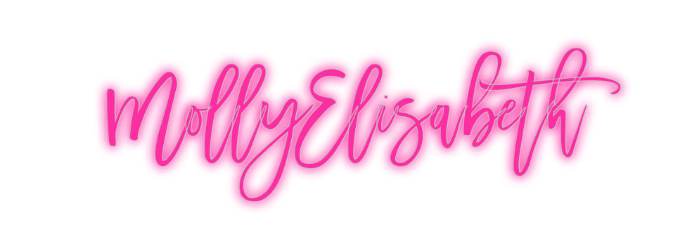 Insegne al neon personalizzate MollyElisabeth