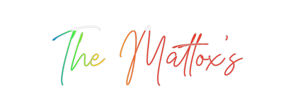 Insegne al neon personalizzate The Mattox's